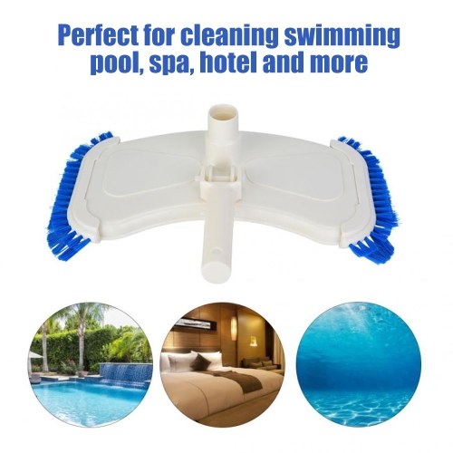 Swimming Pool Curved Vacuum Cleaner Suction Vacuum Head Brush Cleaner Above Ground Cleaning Tool Part Pool Cleaning Brush Head Tools Swimming Pool Vacuum Head Cleaner Side Brushes