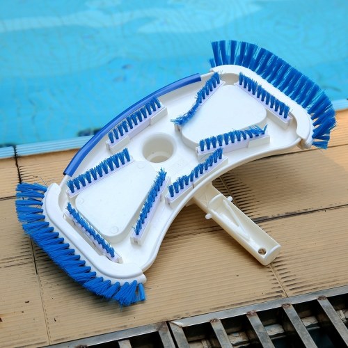 Swimming Pool Curved Vacuum Cleaner Suction Vacuum Head Brush Cleaner Above Ground Cleaning Tool Part Pool Cleaning Brush Head Tools Swimming Pool Vacuum Head Cleaner Side Brushes