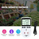 Digital Thermostat Controller for Terrarium Aquarium Reptiles Temperature Controlled Outlet with Timer and Probe for Greenhouse Seed Germination Incubator Refrigerator