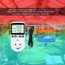 Digital Thermostat Controller for Terrarium Aquarium Reptiles Temperature Controlled Outlet with Timer and Probe for Greenhouse Seed Germination Incubator Refrigerator