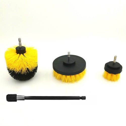 12PCS/SET Electric Drill Brush Scrub Pads Kit Power Scrubber Cleaning Kit Cleaning Brush Scouring Pad for Carpet Glass Car Clean