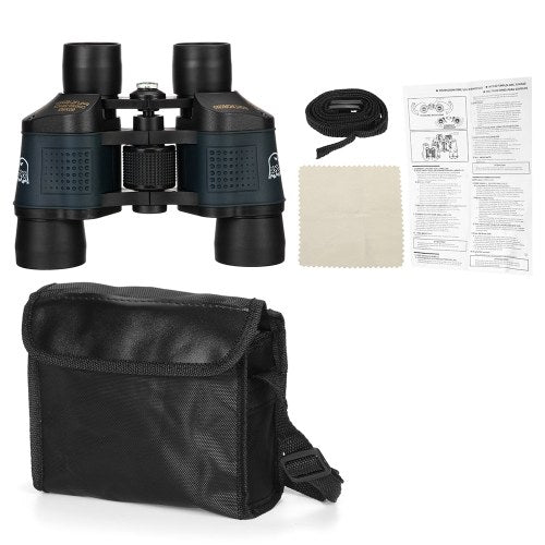 Portable Hiking 60x60 Binoculars High Clear Weak Light Night-vision Telescope（without compass）