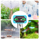 230V 3-in-1 pH/Salinity/TEMP Water Quality Detector pH/TEMP-Salinity Controller 14.00pH Value 0-199.9ppt Salinity Water Quality Tester for Aquarium Hydroponics Tank Monitor