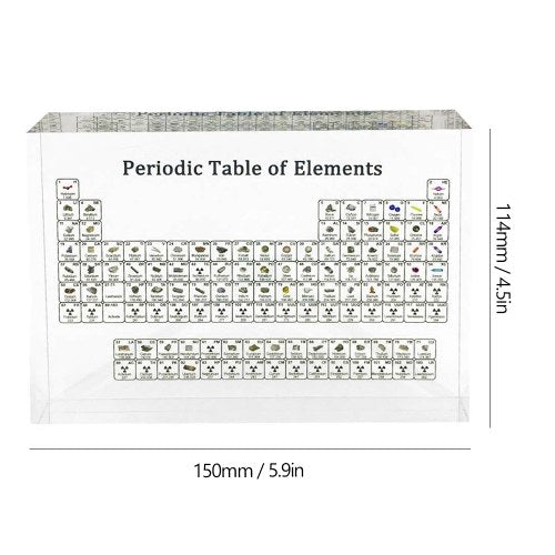 الاكريليك عرض الجدول الدوري للأطفال أداة التدريس ديكور المنزل عرض العنصر الكيميائي الكريستال