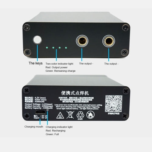 1S Mini Spot Welding Machine with Type-C Interface Quick-Release Pens for DIY 18650 Lithium Battery Nickel Sheet