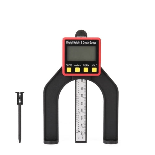 0-80 مللي متر 0.01 مللي متر LCD شاشة ديجيتال مقياس الارتفاع النجارة عمق متر