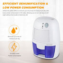 Mini Quiet Dehumidifier for 100 sq. ft with 250ml/D Dehumidification Capacity and 500ml Water Tank Electric Plug-in Peltier Dehumidifier