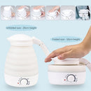 Portable Travel Electric Kettle with Temperature Control Collapsible Water Boiler and Warmer with 0.8 Litre