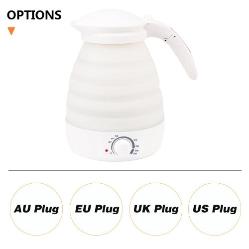 Portable Travel Electric Kettle with Temperature Control Collapsible Water Boiler and Warmer with 0.8 Litre