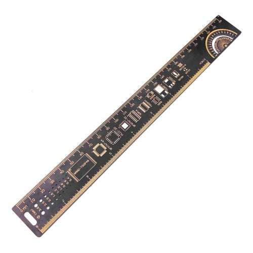 250mm PCB Reference Ruler Chip IC SMD Diode Transistor Measuring Tool For Electronic Engineers