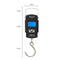 WeiHeng WH-A25 Rechargeable Portable Electronic Scale LCD Display Luggage Scale 55kg