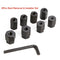 9Pcs Stud Removal & Installer Set M6 M-8 M-10 Nut & Bolt Socket Tool Set