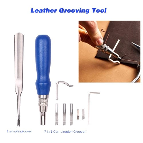 273 Pieces Leather Working Tools and Supplies with a Storage Case Basic Leather craft Accessories