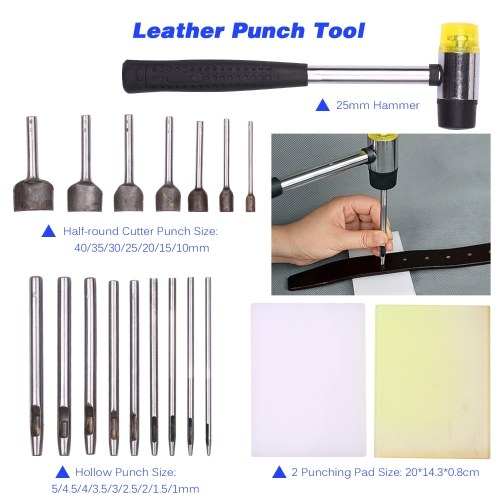 273 Pieces Leather Working Tools and Supplies with a Storage Case Basic Leather craft Accessories