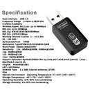 Dual Band Wireless USB Adapter 2.4G 5G WiFi Network Card AC1200Mbps USB3.0 Host Interface