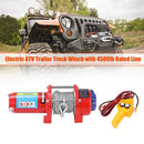 Car Recovery Electric ATV Trailer Truck Winch with 4500lb Rated Line Pull 10m Stainless Steel Cable