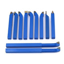 11pcs Metal Carbide Welding CNC Lathe Tools Carbide Brazed Tipped Cutter Tool Bit Cutting Kit  8mm 10mm Optional