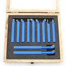 11pcs Metal Carbide Welding CNC Lathe Tools Carbide Brazed Tipped Cutter Tool Bit Cutting Kit  8mm 10mm Optional