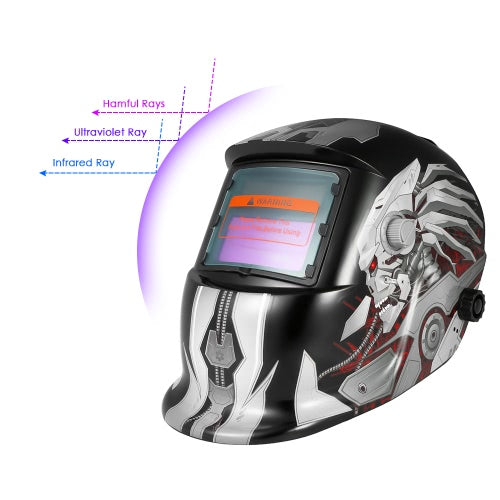 Professional Solar Energy Auto Darkening Welding Helmet Welding Welder TIG MIG Grinding Mask Robot Style