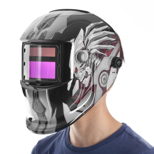 Professional Solar Energy Auto Darkening Welding Helmet Welding Welder TIG MIG Grinding Mask Robot Style