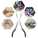 Extra Long Heavy-Duty 11" Double X Pliers Long Nose Pliers Straight Nose Sharp-nose Plier Hand Tools