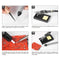 Meterk 14 in 1 Soldering Iron Kit 60W Adjustable Temperature Welding Soldering Iron with ON/OFF Switch 5pcs Soldering Tips Solder Sucker Desoldering Wick Solder Wire Anti-static Tweezers Iron Stand with Cleaning Sponge Tool Box