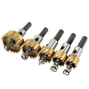 5PCS High Speed Steel Hole Saw Cutter Tool Saw Tooth HSS 6542 Titanium Coated Drill Bits Set 16/18.5/20/25/30mm Power Drilling Tools