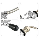 Adjustable Flow Control Chrome Draft Beer Faucet Tap G5/8 Shank Home Brew Beer Keg Faucet