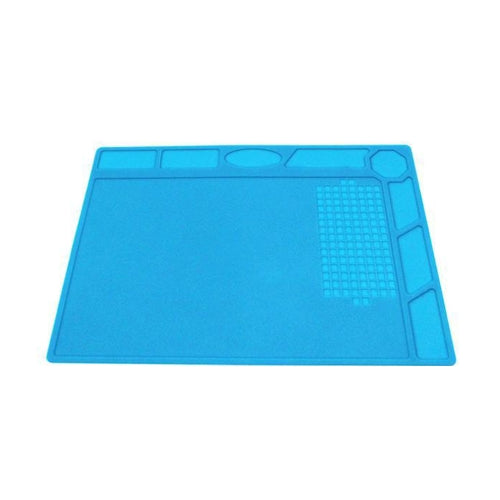 Heat Insulation Silicone Mat Repair Kit Soldering Materials Electronics Foldable Mat Welding Blanket Maintenance Platform Mats for Soldering Iron Station with Screw Location