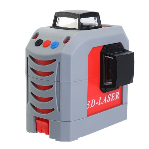 IR 3D Leveler Self-leveling Super Powerful Laser 360° Horizontal and Vertical Red Line Leveling Tool