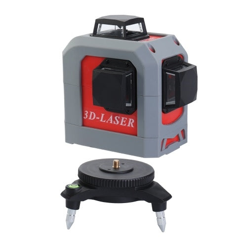 IR 3D Leveler Self-leveling Super Powerful Laser 360° Horizontal and Vertical Red Line Leveling Tool