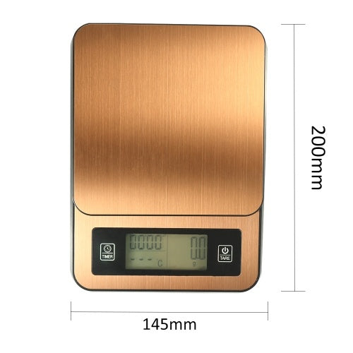 Timed Handmade Coffee Electronic Scale with Temperature Probe