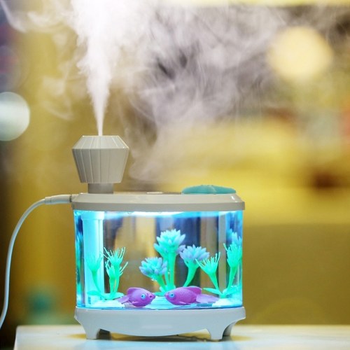 Mini USB Powered Fish Aquarium Lamp Humidifier