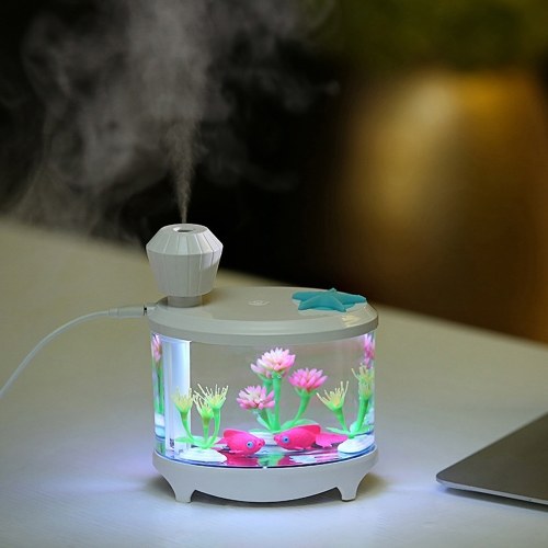 Mini USB Powered Fish Aquarium Lamp Humidifier