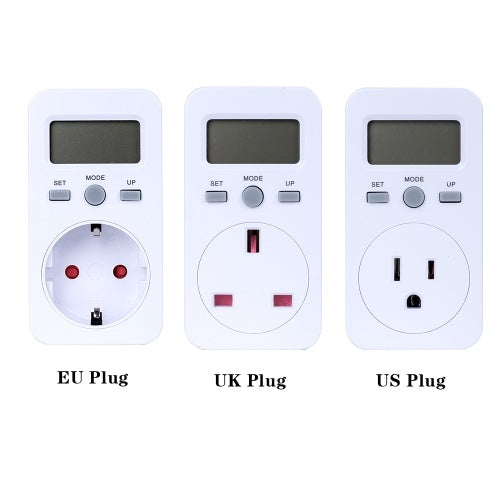 Digital Power Meter Plug-in Socket Electric Wattmeter Energy Monitor Meter