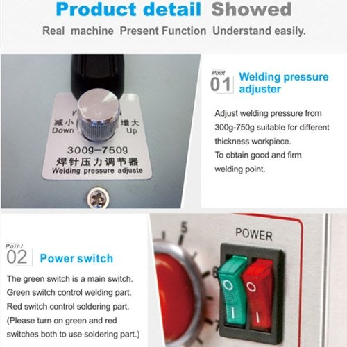 709A High Power Automatic Microcomputer Spot Welding Machine Spot Welder