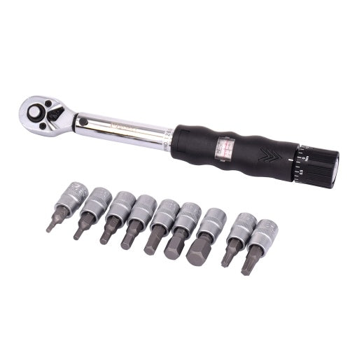 1/4" DR 2-14Nm Bike Torque Wrench Set Bicycle Repair Tools Kit Ratchet Mechanical Torque Spanner Manual Wrenches