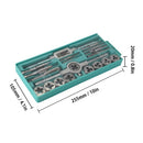 20pcs Alloy Steel Tap and Die Set with Adjustable Wrench