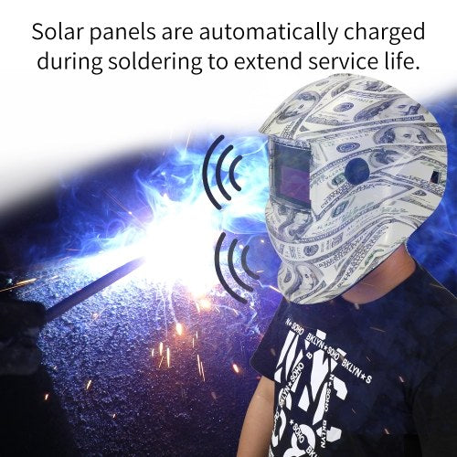 Solar Energy Automatic Changing Light Welding Mask