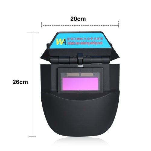 Adjustable Welding Helmet Auto Darkening Tig Mig Weld Welding Mask Lenses Solar Powered Cap For Soldering