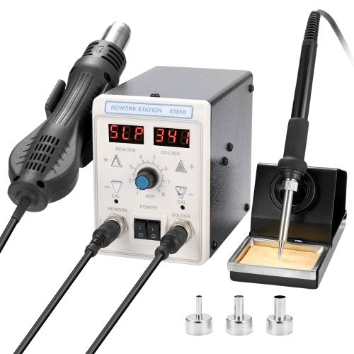 2 in 1 Hot Air Machine Soldering Iron  Rework Soldering Station