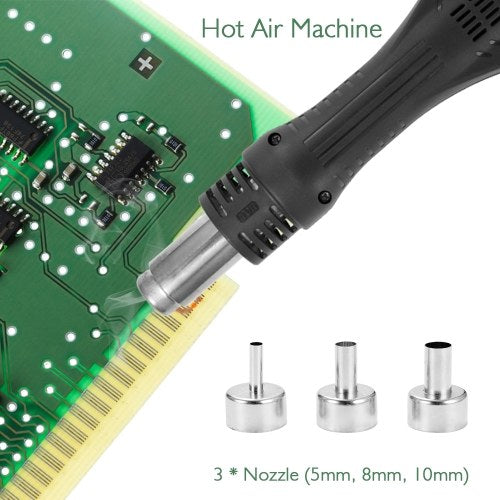 2 in 1 Hot Air Machine Soldering Iron  Rework Soldering Station