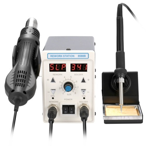 2 in 1 Hot Air Machine Soldering Iron  Rework Soldering Station