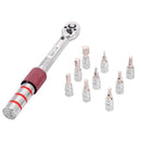 1/4" DR 2-15Nm Mini Adjustable Bike Torque Wrench Set Bicycle Repair Tools Kit Ratchet Mechanical Torque Spanner Manual Wrenches