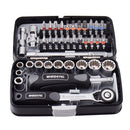 38pcs Mini Ratchet Wrench Set 1/4" Socket Screw Bits Kit Bike Maintenance Repair Hand Tool