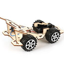 Wood Racing Car DIY Kit Kids Toy DIY Kit Electric Wooden Racing Car for Children Science and Technology Inventions Assembled Experiment DIY Model Building Kits