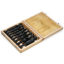 8pcs/set Professional HSS Twist Drill Set of 8pcs High Speed Steel Twist Drill Bits Tool Set with Wooden Storage Case