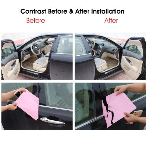 5M Car Door Seal Strips Auto Rubber Seals Sticker Noise Insulation B Shape Weatherstrip Rubber Seals Dustproof Automobiles Interior Accessories