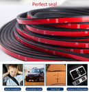 5M Car Door Seal Strips Auto Rubber Seals Sticker Noise Insulation B Shape Weatherstrip Rubber Seals Dustproof Automobiles Interior Accessories