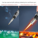 12 in 1 Soldering Iron Kit Full Electronics Set Welding Tool Car Repairing Gas Soldering Self-igniting Torch Outdoors / Grey